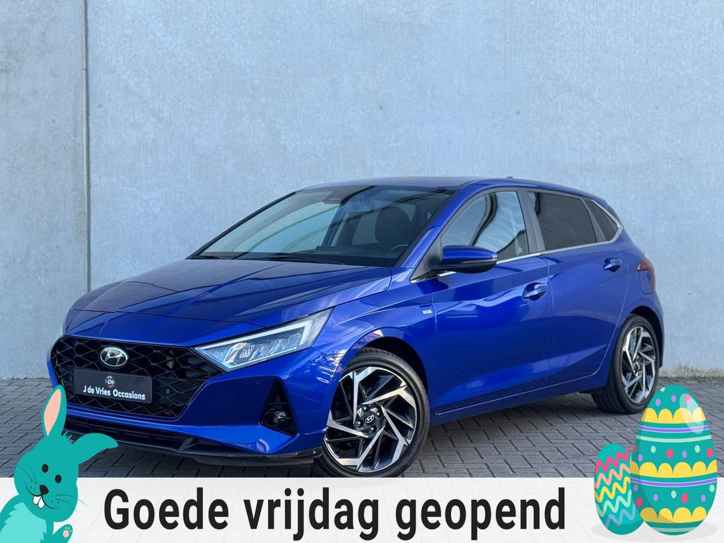 Hyundai I20 1.0 T-GDI Premium Sky BOMVOL, LED, CAR PLAY, CAM, 101 pk, Blauw, Origineel Nederlands, Bedrijf