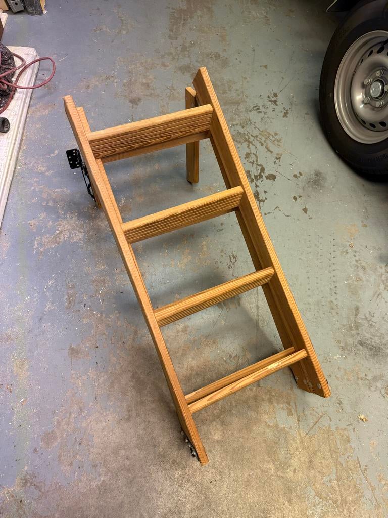 Houten vlizotrap, Ophalen, Gebruikt, Trap, Opvouwbaar of Inschuifbaar