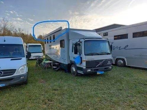 luifel of zonnescherm 6 meter bij 2.50 meter, Ophalen, Gebruikt, 450 cm of meer, 150 tot 300 cm