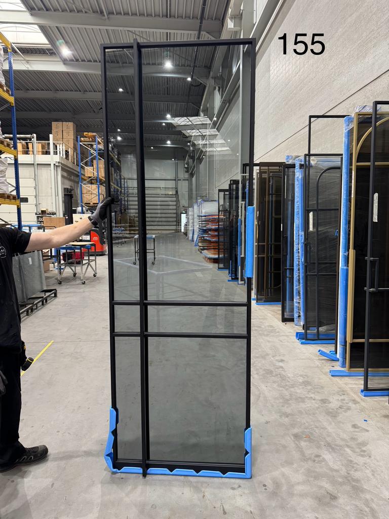 Taatsdeur 2583 x 867 exacte maat rookglas  sale *155, Doe-het-zelf en Verbouw, Deuren en Horren, Firma Hout en Staal, 80 tot 100 cm