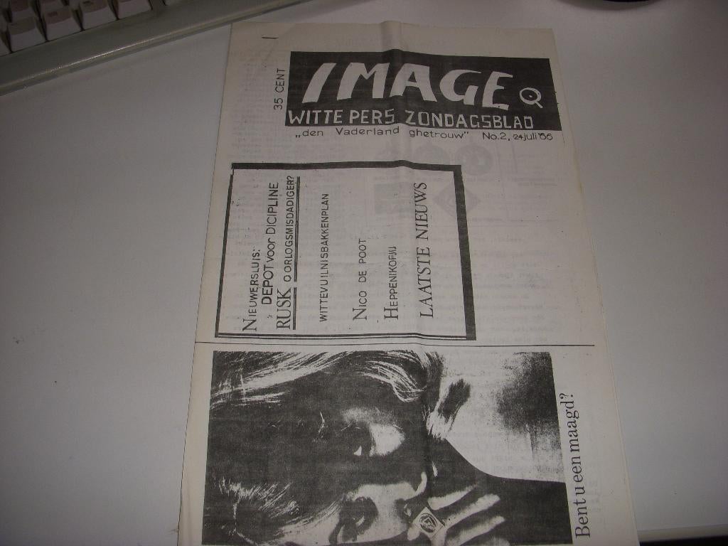 PROVO blad IMAGE Witte Pers Zondagsblad juli 1966, Gelezen, Maatschappij en Samenleving, Ophalen of Verzenden, IMAGE PROVO beweging 1966