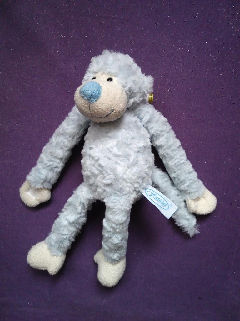 FUNNIES Knuffel AAP. 30 CM. LICHTBLAUW **Nieuw**, Ophalen of Verzenden, Nieuw, Overige typen