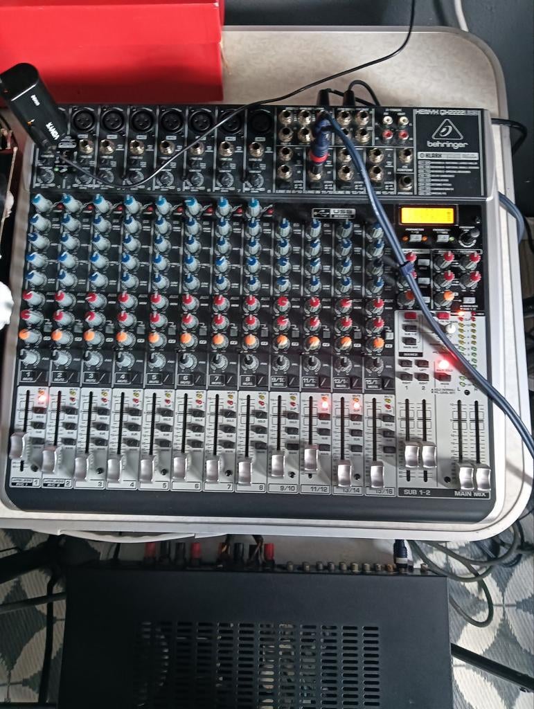 Behringer Xenyx QX2222USB mengpaneel, Muziek en Instrumenten, Mengpanelen, Ophalen of Verzenden
