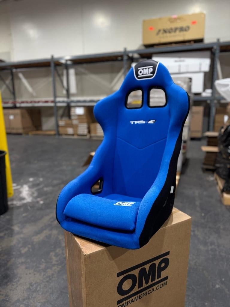 OMP TRS-E blauw kuipstoel racestoel sportstoel autostoel, Ophalen of Verzenden