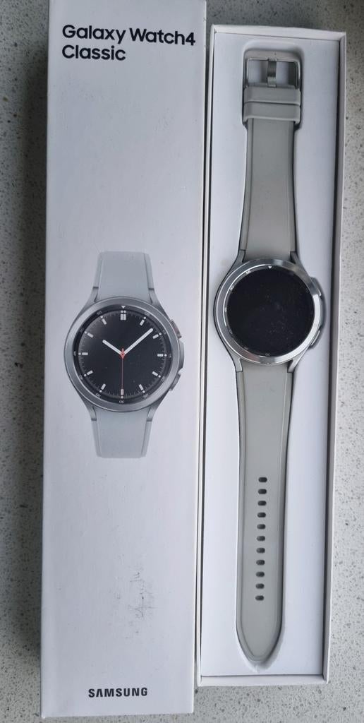 Samsung watch 4 46 mm, Ophalen, Gebruikt, Grijs, Android