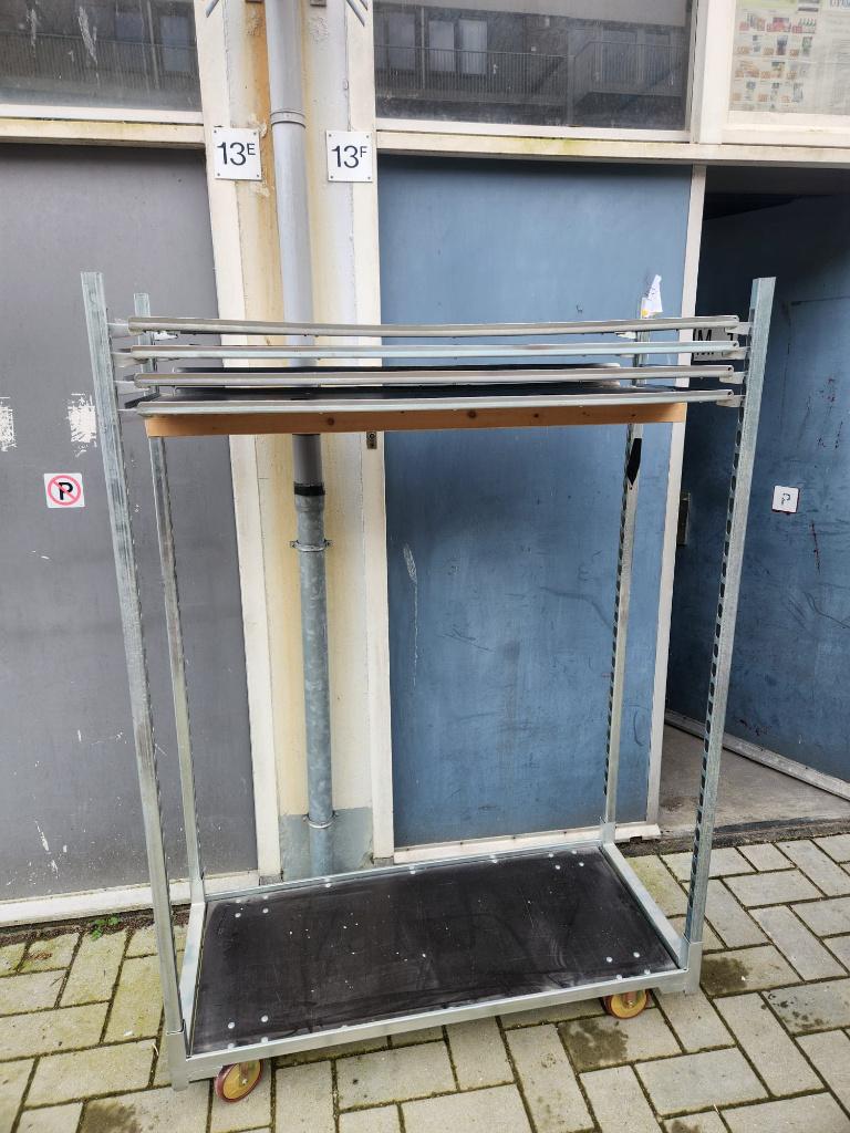 1 x deense kar zgan 4 platen transport bloemen, 100 liter of meer, Ophalen, Zo goed als nieuw, Transportkar