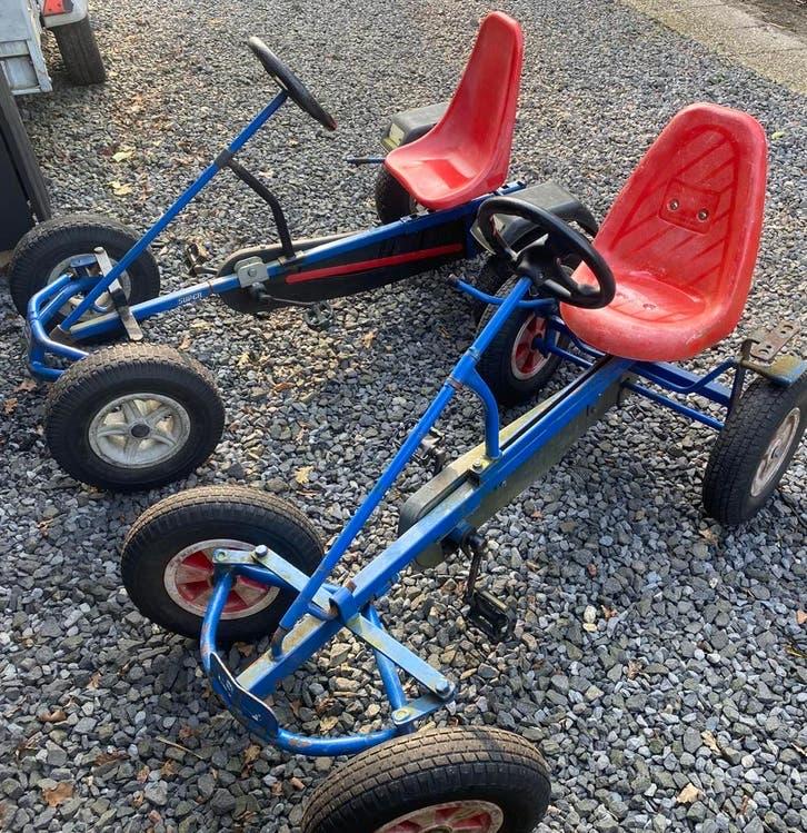 1x berg skelter met extra zitje en aanhanger, Ophalen, Gebruikt, Mammoet, Duozit