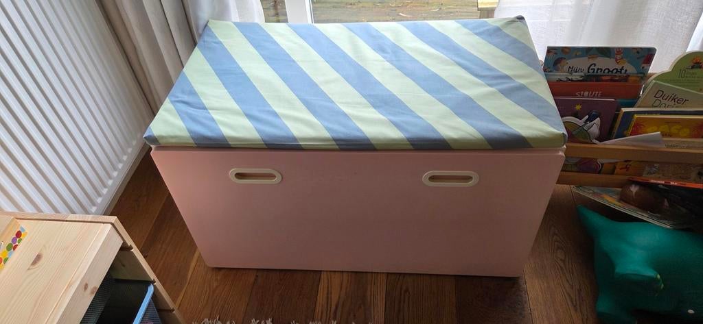 IKEA SMÅSTAD Bank met opbergbox en kussen, Ophalen, Gebruikt