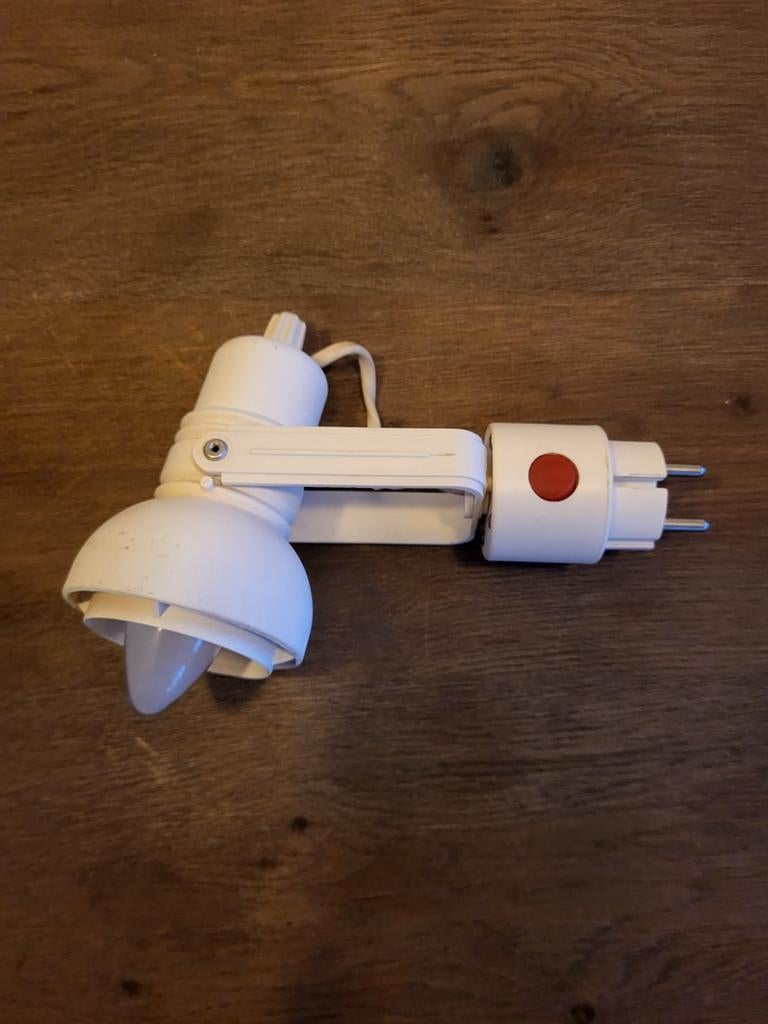 Stekker stopcontact lampje spot retro jaren 80, Ophalen of Verzenden, Huis en Inrichting