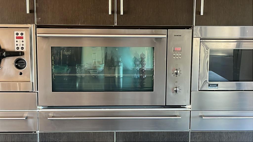 Siemens 90cm oven rvs, Witgoed en Apparatuur, Ovens, Gebruikt, Oven, 60 cm of meer, Inbouw