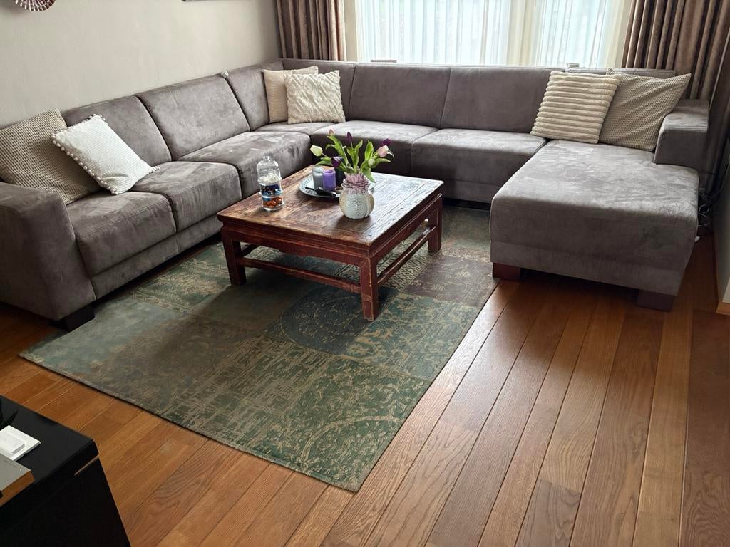 Set van U Bank, Chinees Antieke kast, en Antieke Salon Tafel, Ophalen, Gebruikt