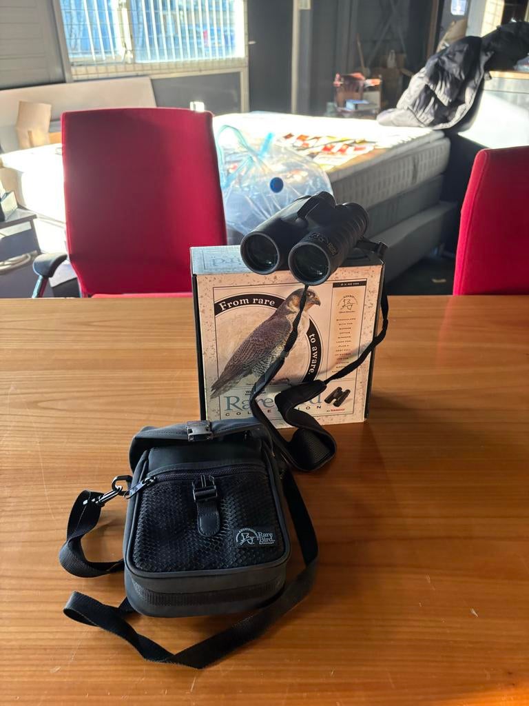 Rare Bird verrekijker met tasje, Ophalen, Gebruikt, Porro (met knik), Met hoes of tas