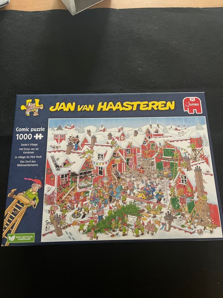 Jan van Haasteren Comic Puzzel - Het Dorp van de Kerstman, Ophalen of Verzenden, 500 t/m 1500 stukjes, Zo goed als nieuw, Legpuzzel