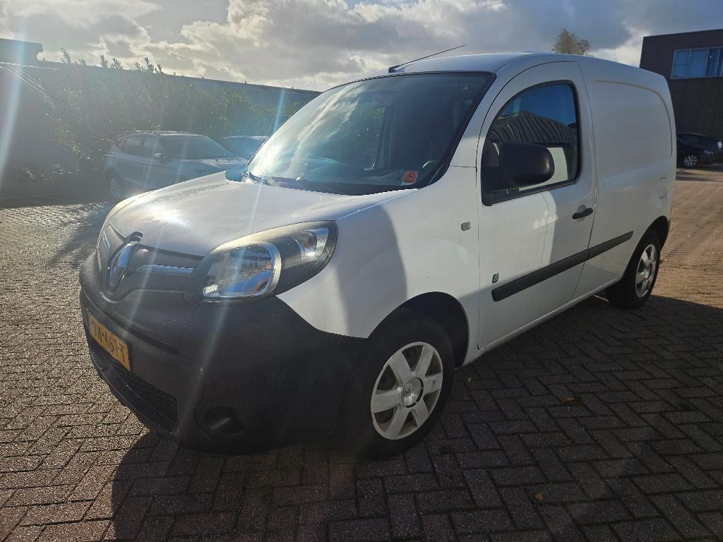 Renault Kangoo Express Z.e. 2014 Automaat EV, Auto's, Bestelauto's, Stof, Zwart, Renault, Wit
