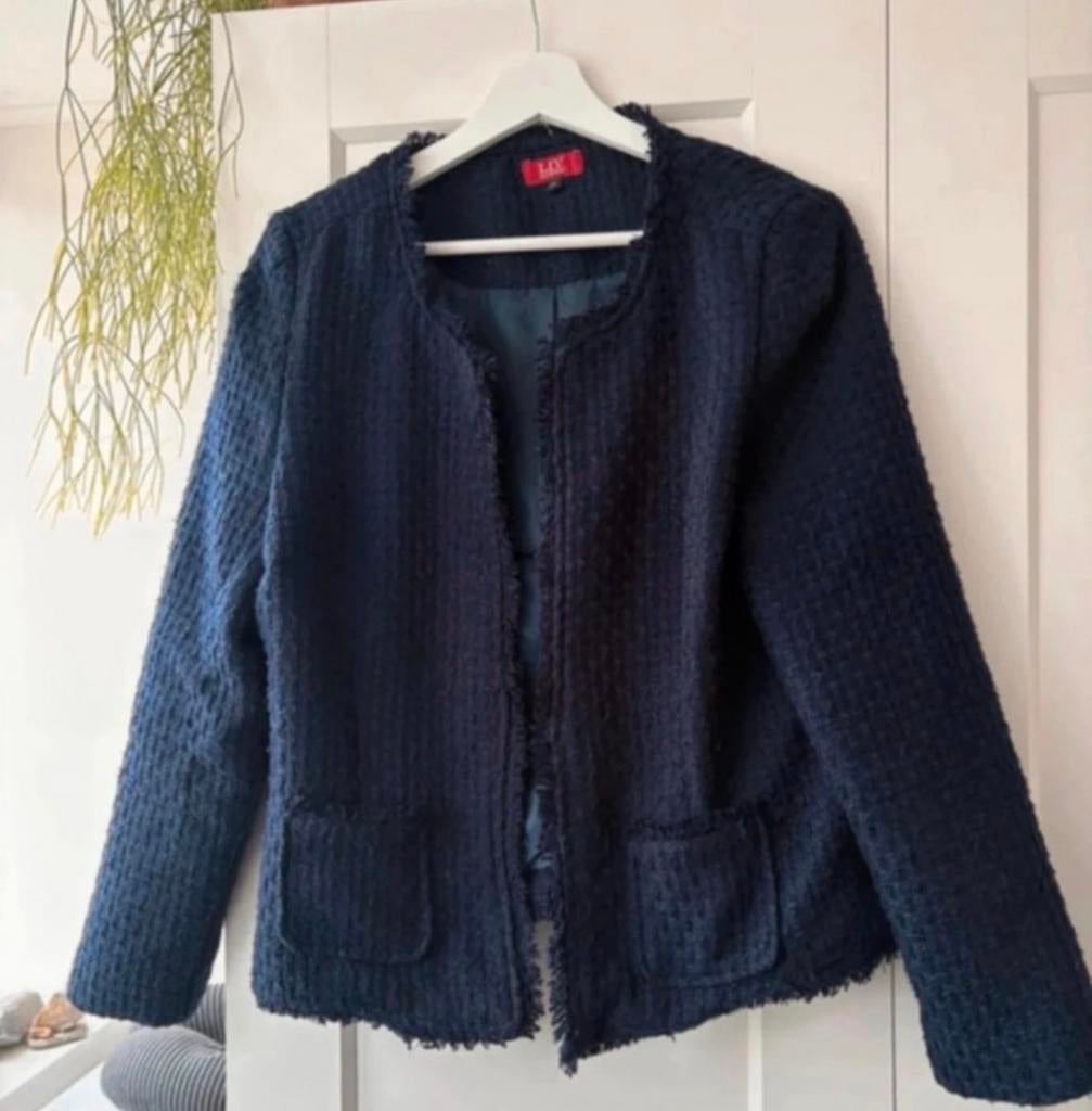 LIV collection jasje donkerblauw XL, Blauw, Maat 46/48 (XL) of groter, Ophalen of Verzenden, Zo goed als nieuw