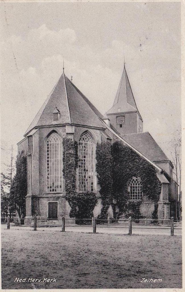 GA1553 Zelhem Ned herv kerk Uitgave H J Remmelink Zelhem, Verzenden, 1920 tot 1940, Gelopen, Gelderland