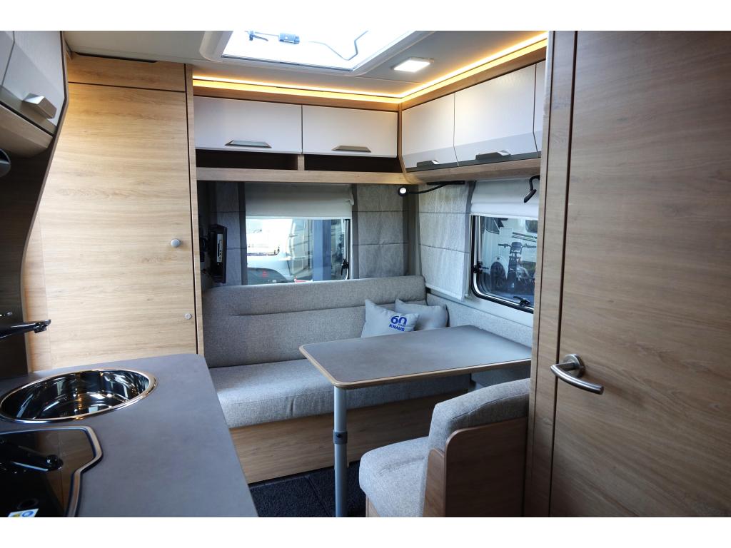 Knaus Sudwind 60 Years 420 QD Mover VT Fietsrek TV Vol, Caravans en Kamperen, Bedrijf, Treinzit, 4 tot 5 meter, Knaus