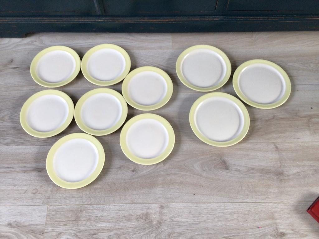 Huizen Holland Potterie borden pastel geel, Ophalen