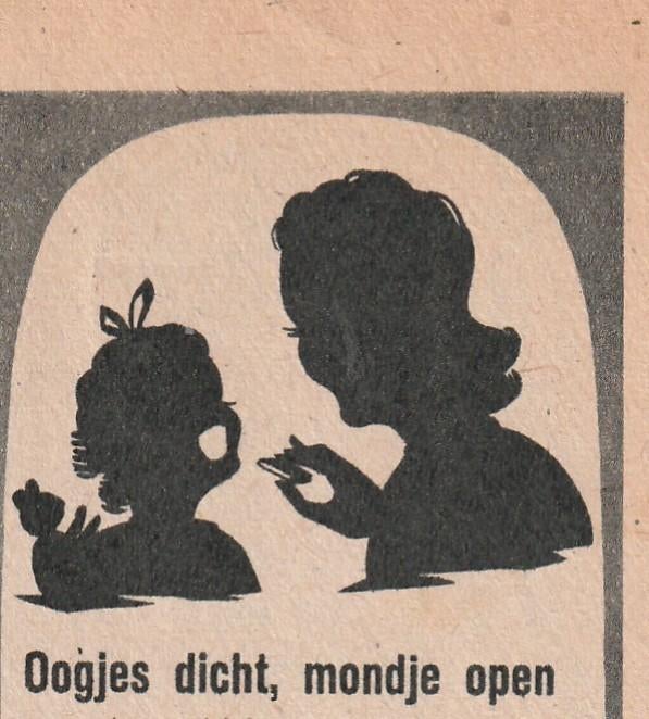 Retro reclame 1946 Van Dungen chocolade oogjes dicht, Verzenden, Overige typen