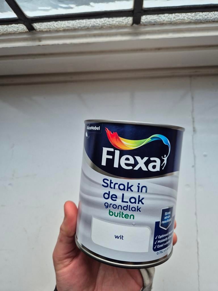 Flexa witte buitenlak, Ophalen, Nieuw, Wit, Lak
