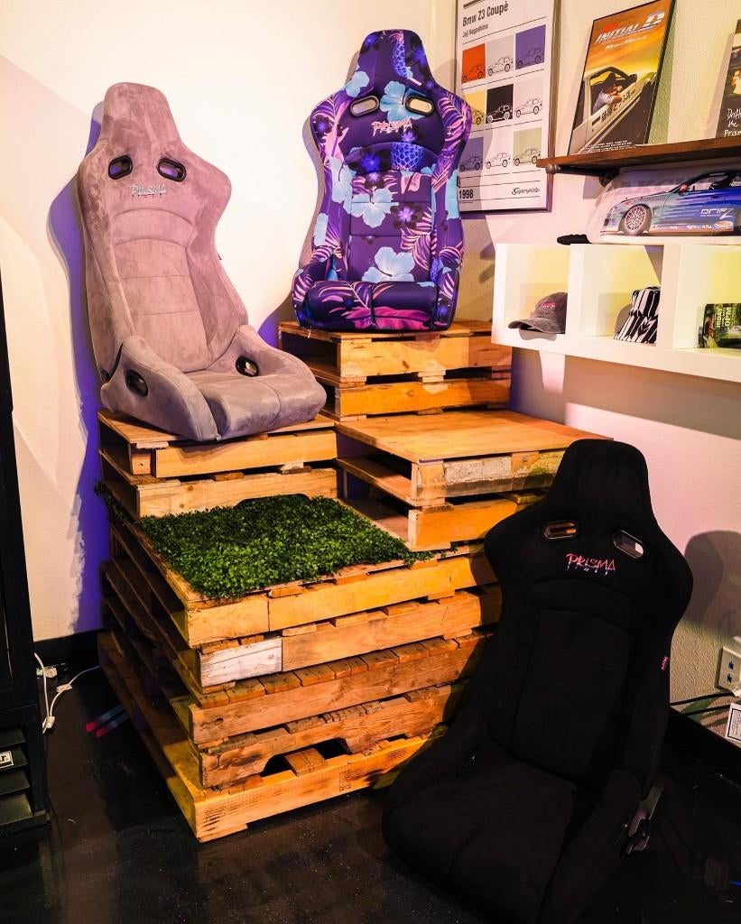 NRG Prisma Omega Verstelbare kuipstoel Sportstoel zwart, Ophalen of Verzenden