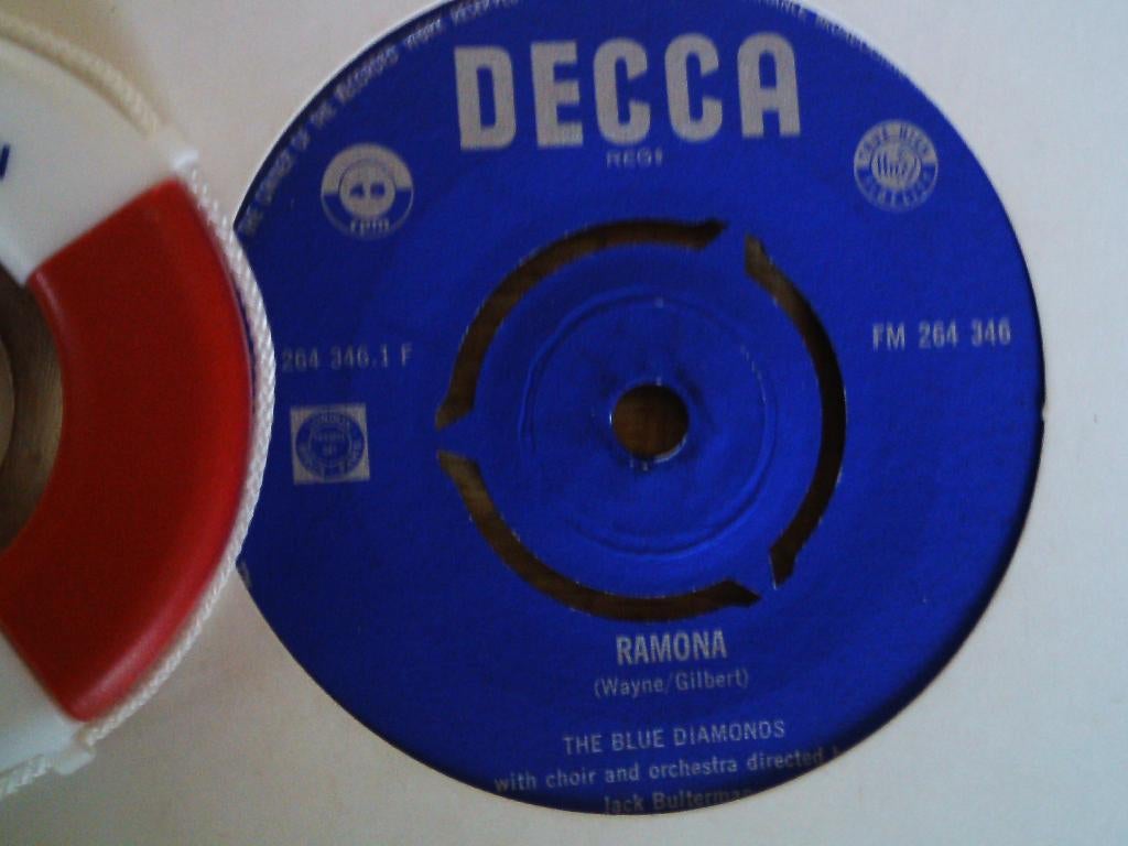 blue diamonds - ramona  3mrt, Cd's en Dvd's, Vinyl Singles, 7 inch, Single, Ophalen of Verzenden, Zo goed als nieuw
