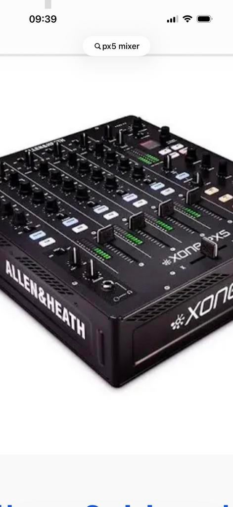 PX5 DJ mixer Allen & Heath Xone, Ophalen, Nieuw, Minder dan 5 kanalen, Microfooningang