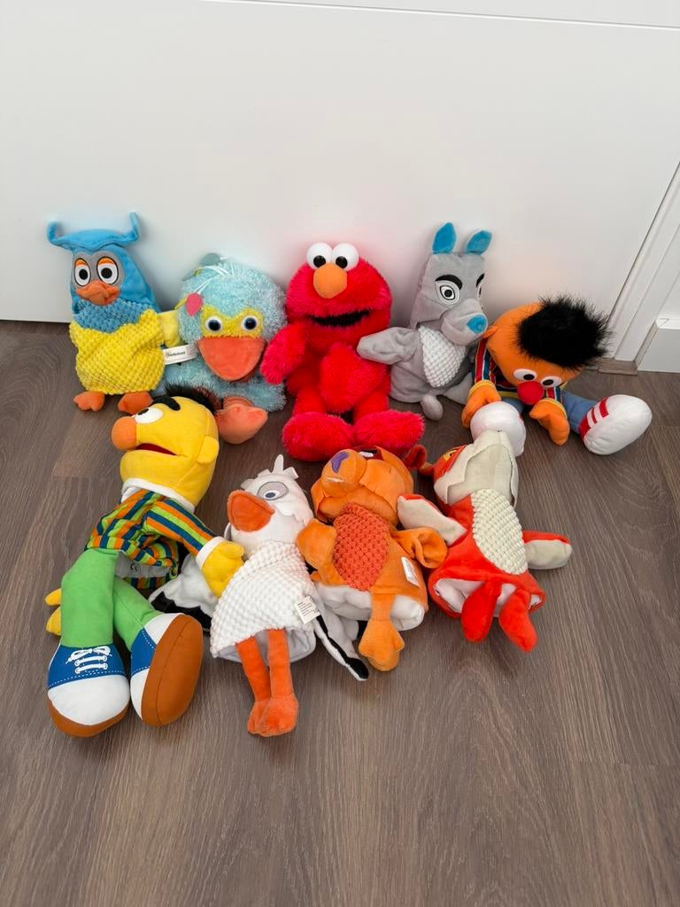 Handpoppen Semsamstraat 9 stuks, Ophalen, Zo goed als nieuw, Overige typen