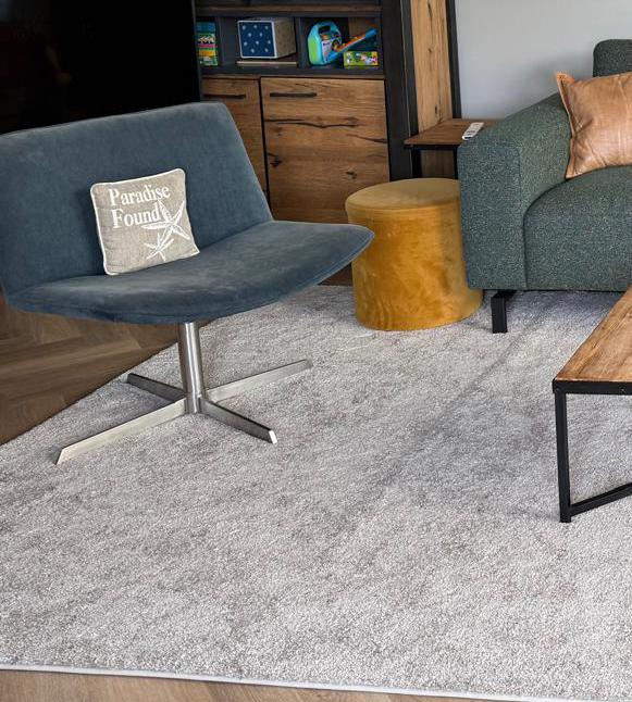 Jeans blauwe rib draaistoel fauteuil, Ophalen, Gebruikt, 75 tot 100 cm, Stof