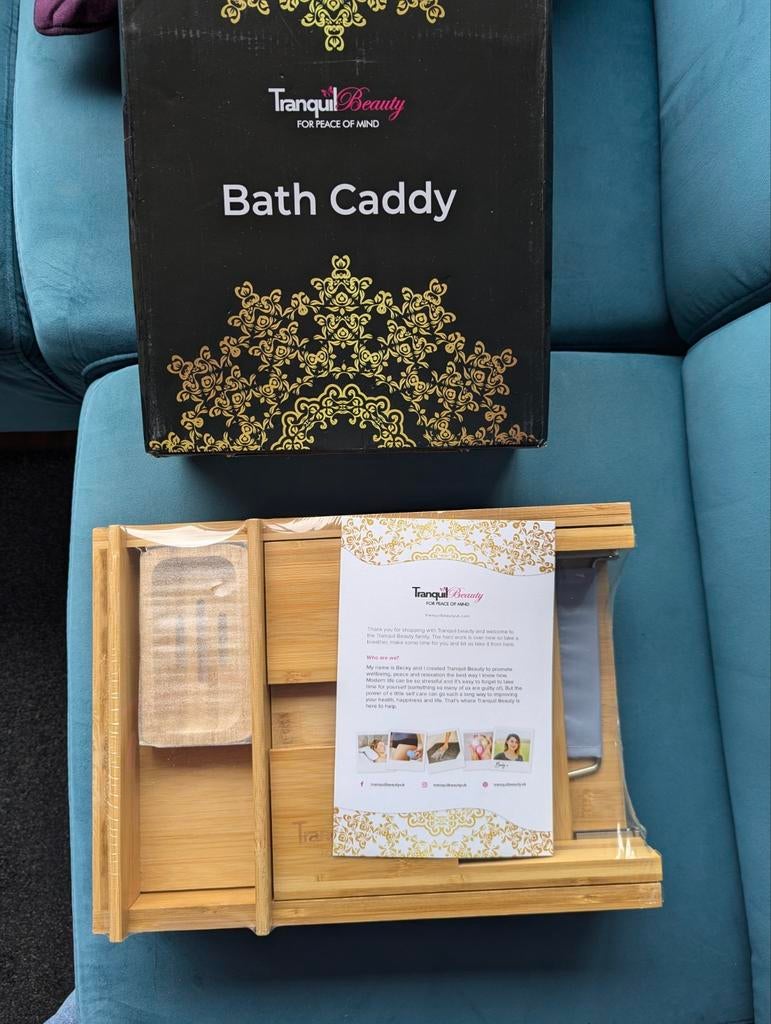 Leuke Bath Caddy Tray. Badkuip plank/rek/plateau. Nieuw!, Ophalen of Verzenden, Nieuw, Bruin, Overige typen