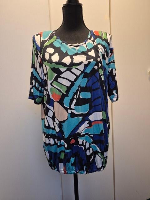 Shirt print blauw maat 46, Kleding | Dames, Blauw, Maat 46/48 (XL) of groter, Nieuw, Ophalen of Verzenden