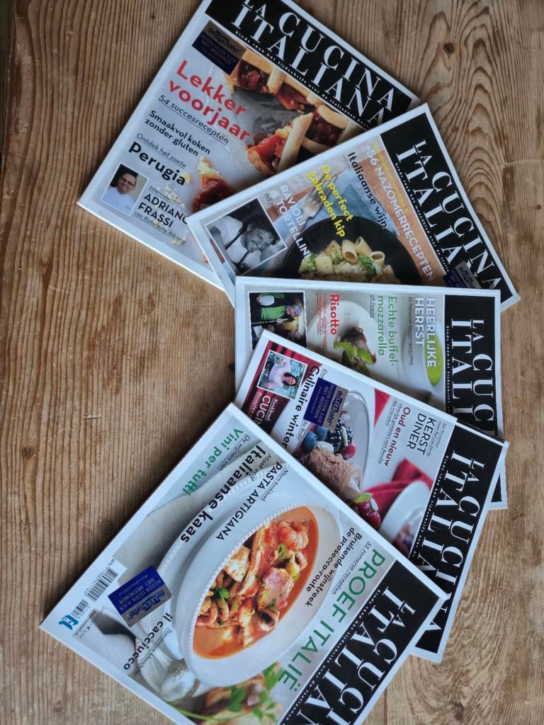 Italiaanse kooktijdschriften gratis op te halen, Ophalen of Verzenden, Gelezen, Overige typen