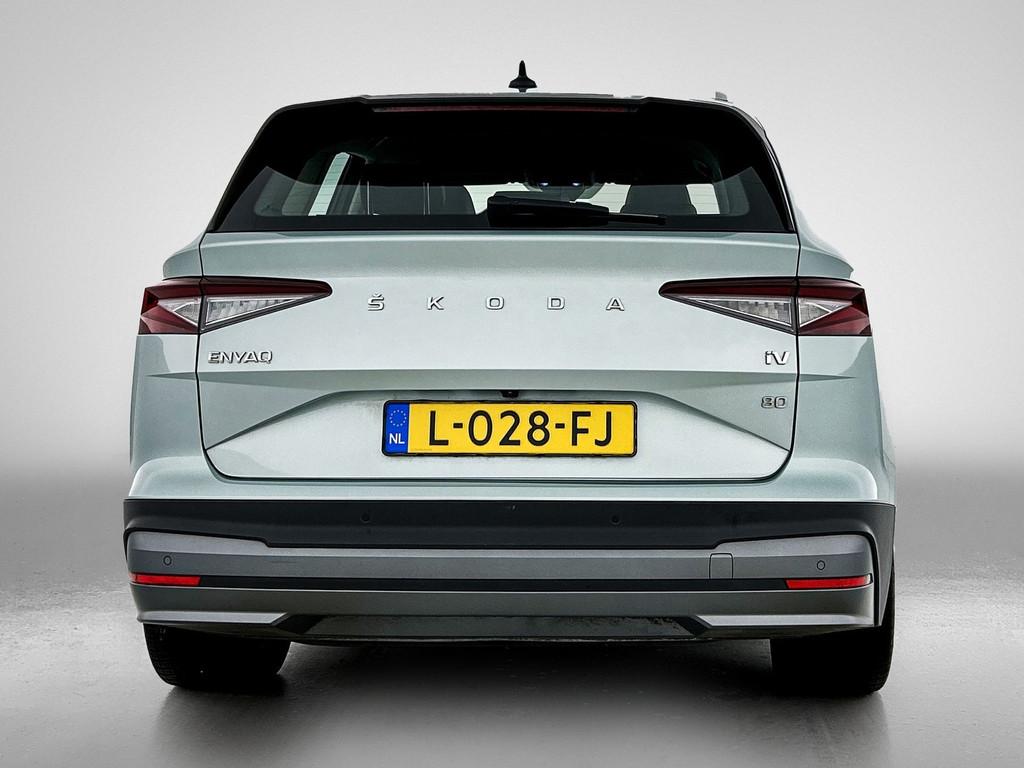 Skoda Enyaq iV 80 | Trekhaak | Assistentie pack | (bj 2021), Automaat, Stof, Gebruikt, Zwart