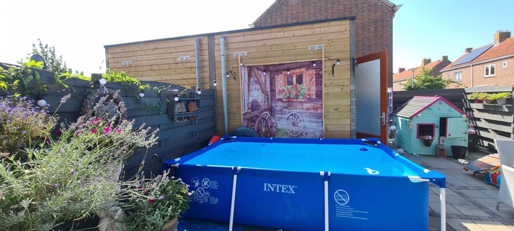 Intex 200x300x75cm, Ophalen, Rechthoekig, Opzetzwembad, Minder dan 80 cm