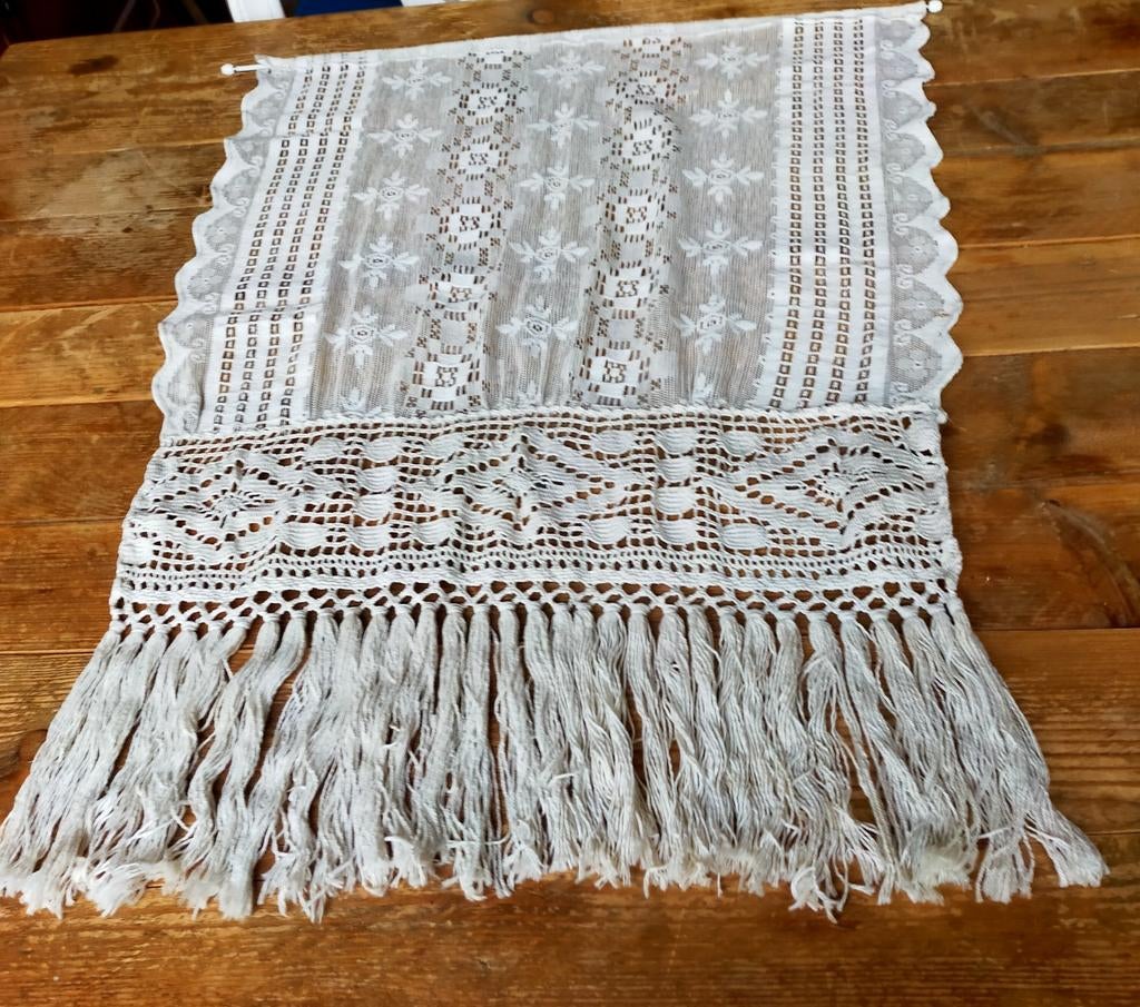 Antiek Frans gordijntje/valletje *VERKOCHT*, Ophalen of Verzenden