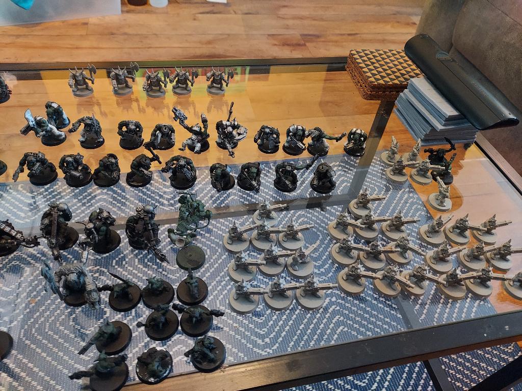 emmer vol orks ALLEEN OPHALEN, ruilen mogenlijk, Ophalen, Gebruikt, Warhammer 40000, Figuurtje(s)