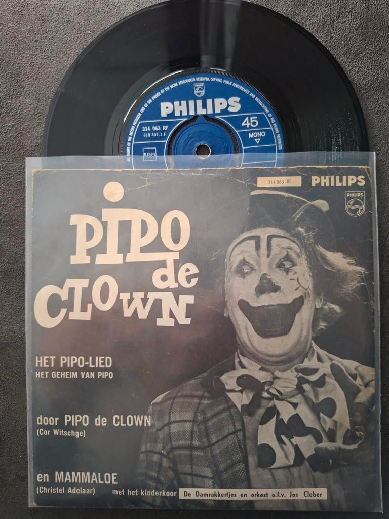 Pipo de Clown - Het Pipo-Lied / Het Geheim Van Pipo (Vinyl), Ophalen of Verzenden, Gebruikt, Muziek, 6 tot 9 jaar