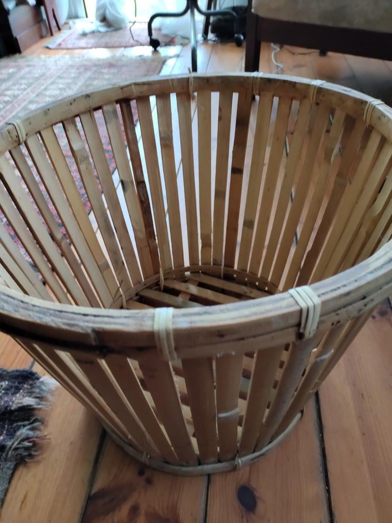 Bamboe Grote mand voor plant binnen/buiten, Ophalen, Rond, Riet