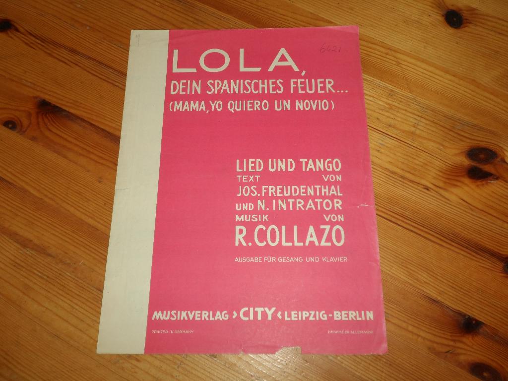 Lola - collazo / freudenthal / intrator, Zang, Gebruikt, Ophalen of Verzenden, Artiest of Componist