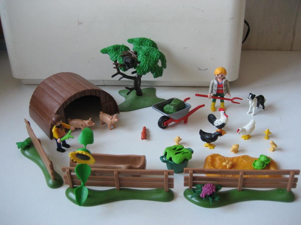 playmobil boerin met varkens en kippen, Ophalen of Verzenden, Zo goed als nieuw