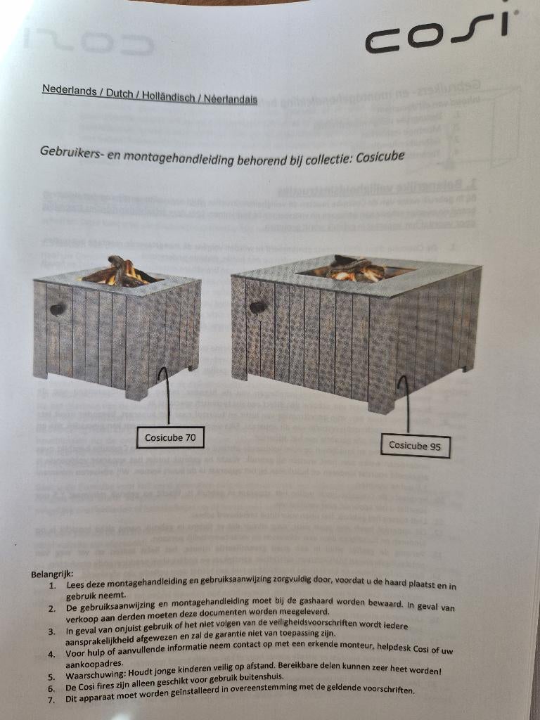 Te koop nieuw cosi cube 95 gashaard voor tuin, Tuin en Terras, Ophalen of Verzenden, Nieuw