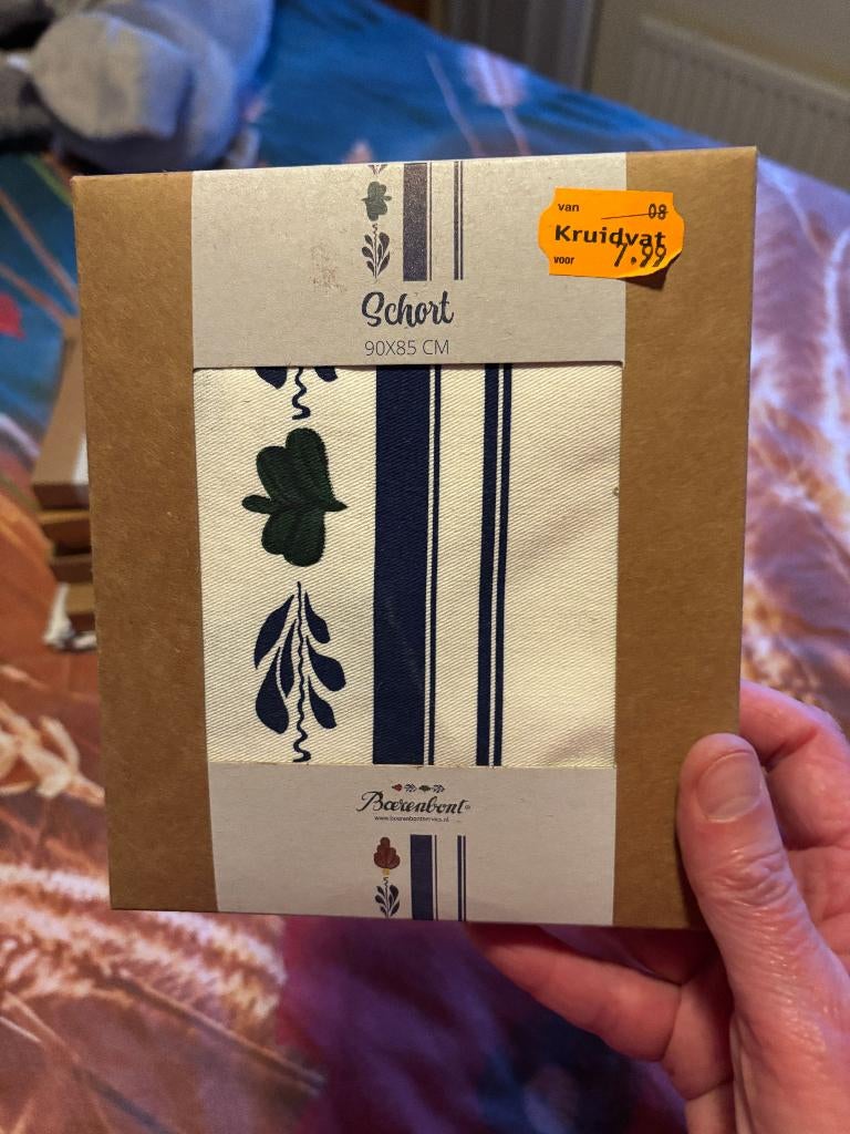 NIEUW: Boerenbont schort / keukenschort Boerenbond, Ophalen of Verzenden, Nieuw, Wit, Schort