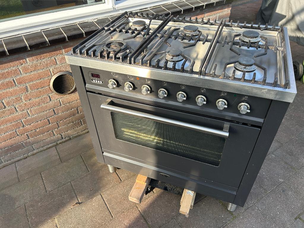 Boretti Gasfornuis 6 pits, Ophalen, Gebruikt, 60 cm of meer, Gas