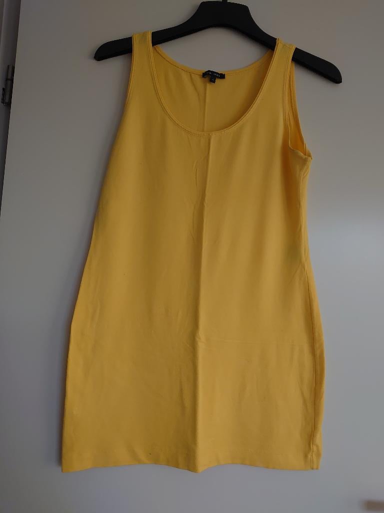 mouwloze top Cladia Sträter maat 40, Maat 38/40 (M), Verzenden, Geel, Nieuw