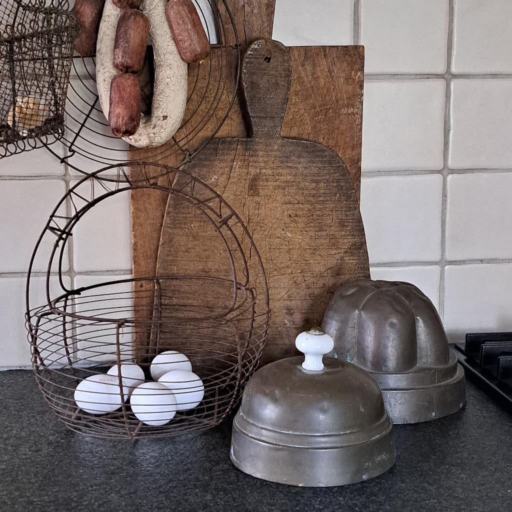 Brocante oude eiermand eiermandje mandje *Etage3*, Gebruikt, ., Ophalen of Verzenden, .