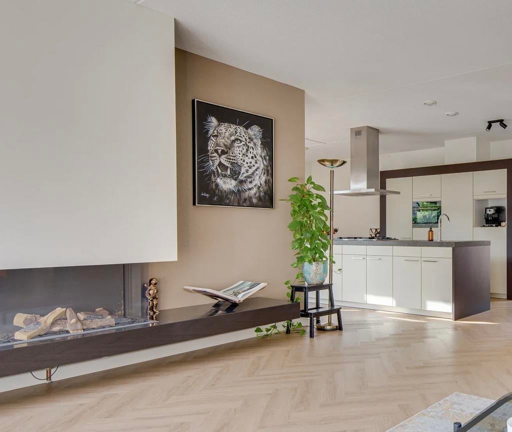 Gashaard inbouw met granieten blad, Huis en Inrichting, Ophalen, Gebruikt, Inbouwhaard, Gashaard