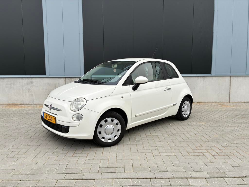 Fiat 500 1.2 C 2008 Wit, NAP airco, Auto's, Voorwielaandrijving, 1242 cc, 4 cilinders, 840 kg