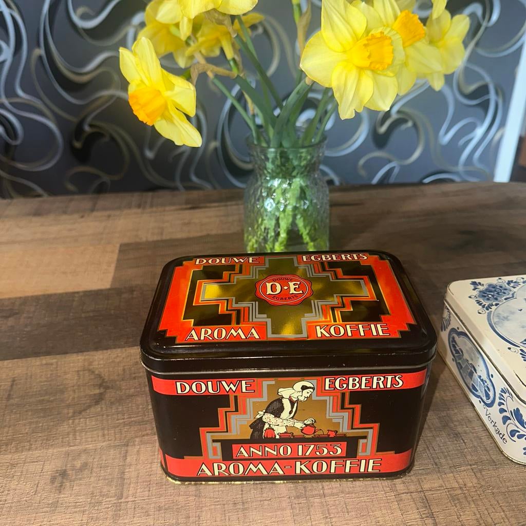 Douwe Egberts Aroma Koffie blik Anno 1753, Verzamelen, Blikken, Ophalen of Verzenden, Gebruikt, Koffie, Douwe Egberts