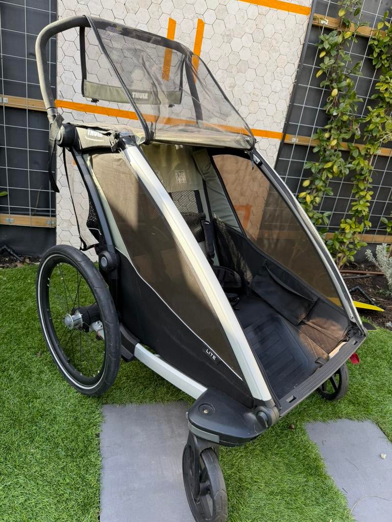 Thule Charriot fietskar 2 kinderen, Ophalen, Zo goed als nieuw, Kinderkar, 40 tot 60 kg