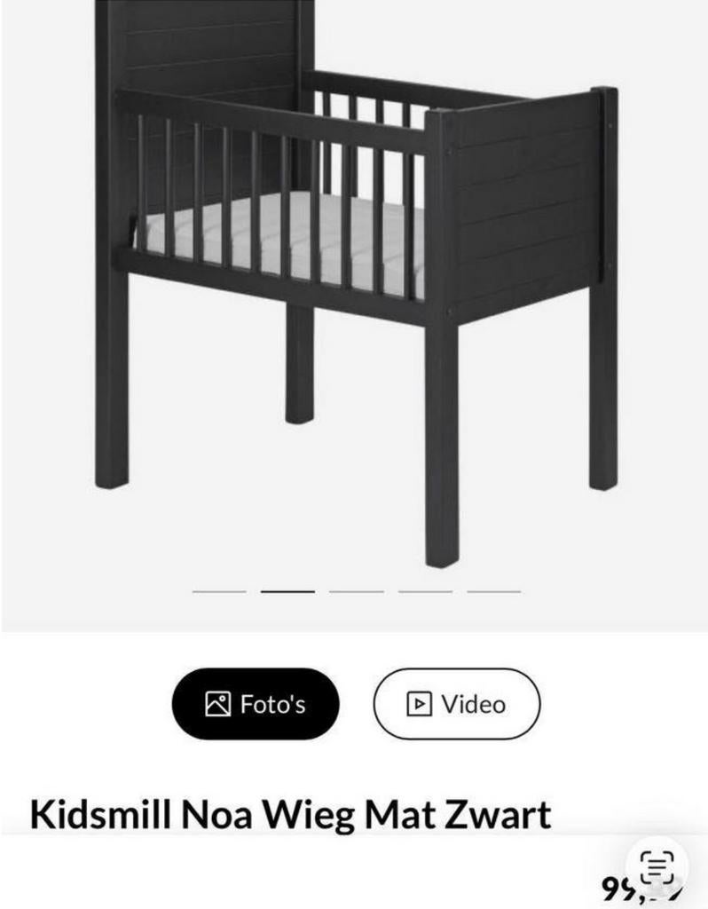 Wieg + Matras, Ophalen, Zo goed als nieuw, Wieg